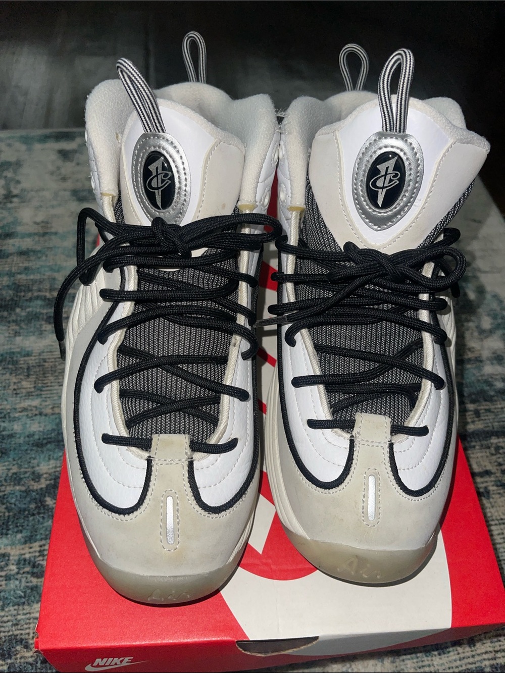 Nike Air Penny II White, Black & Cream Men's Retro Basketball Sneakers